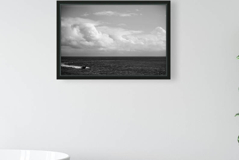 BW Cutting a Fast Track Across the Deep Blue Sea 1 of 2 LANDSCAPE The Sailfish Tournament and Derby Collection Singer Island West Palm Beach Florida by 360 Studios