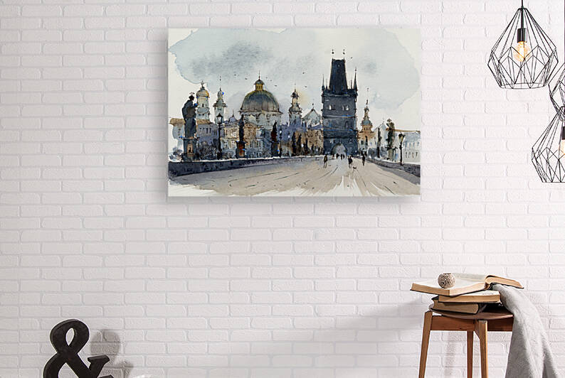 Charles Bridge in Prague by Eugenia Gorbacheva