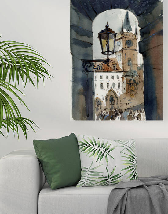 Lamp in Prague by Eugenia Gorbacheva