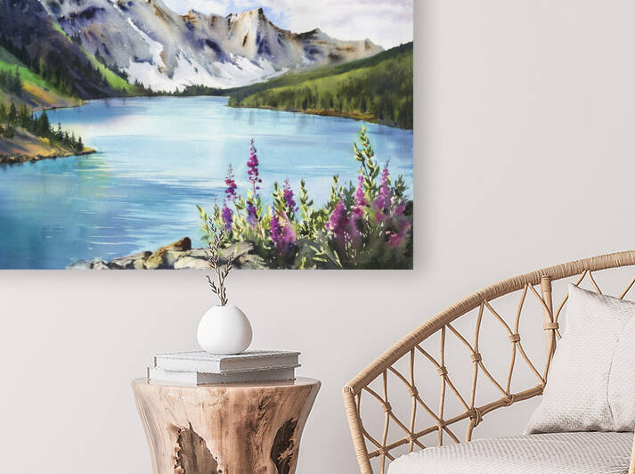 Turquoise lake 1 by Eugenia Gorbacheva