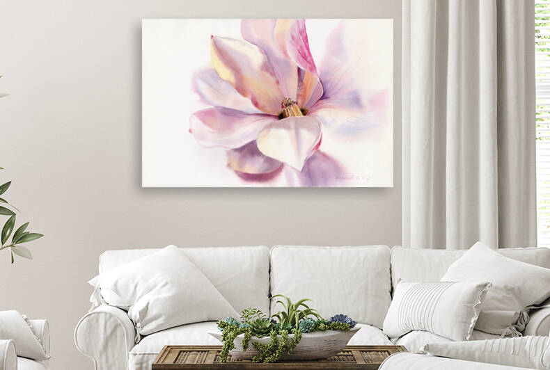 Magnolia flower by Eugenia Gorbacheva