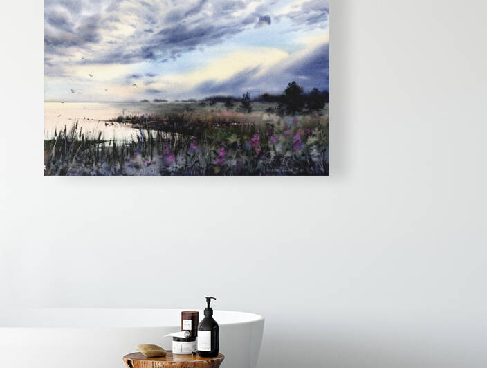 On the shore of the lake by Eugenia Gorbacheva