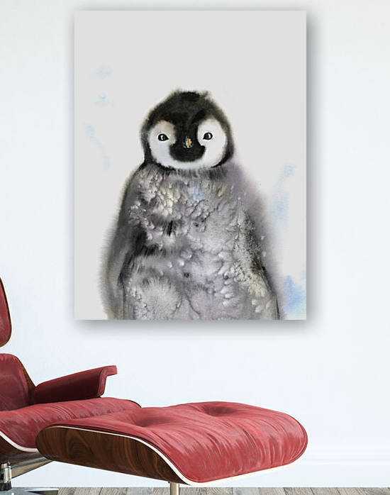 Portrait of a baby penguin by Eugenia Gorbacheva