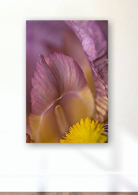 Purple Iris Abstract Vertical by Iris H Richardson