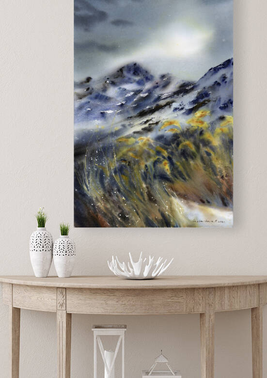 Gloomy mountains by Eugenia Gorbacheva