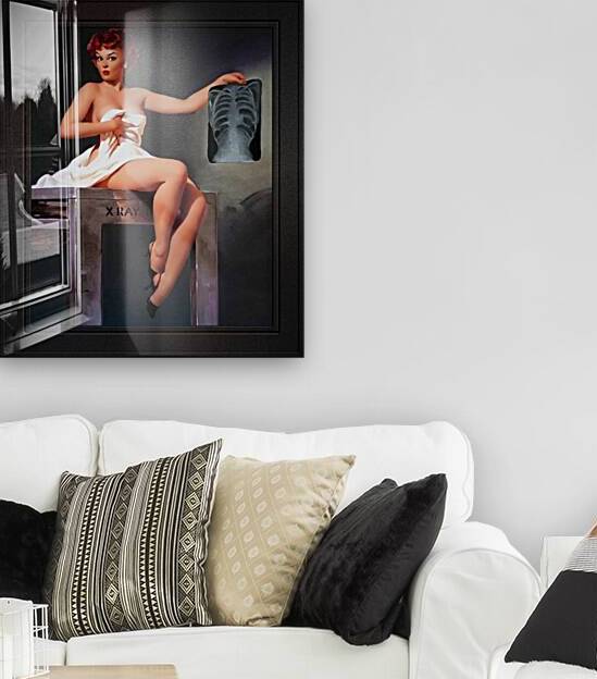 The Inside Story by Gil Elvgren Remastered Vintage Retro Xzendor7 Art Reproductions by xzendor7