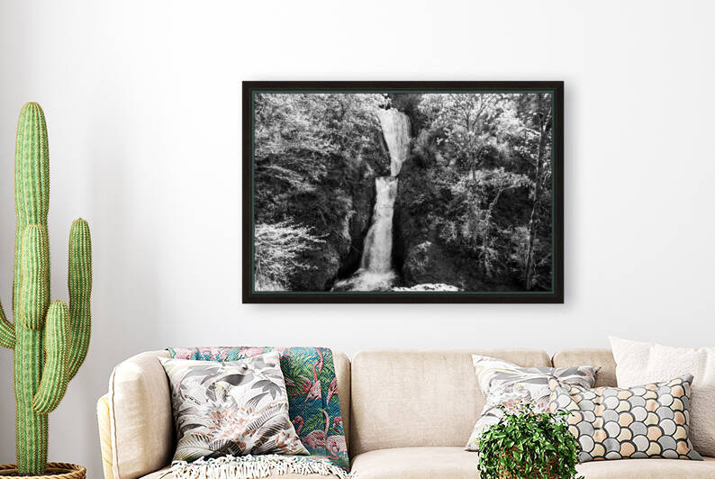 BW Bridal Veil Falls The Gorge Oregon by 360 Studios