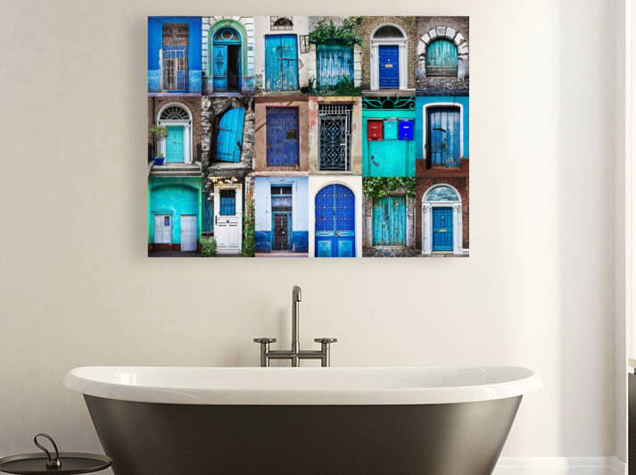 Collection of blue doors by DELPHIMAGES