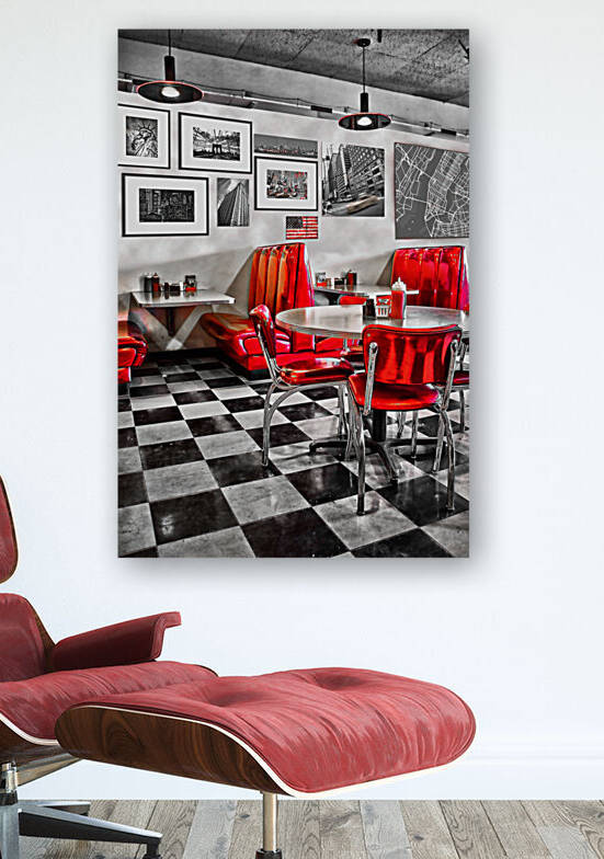 Classic American Diner restaurant by DELPHIMAGES