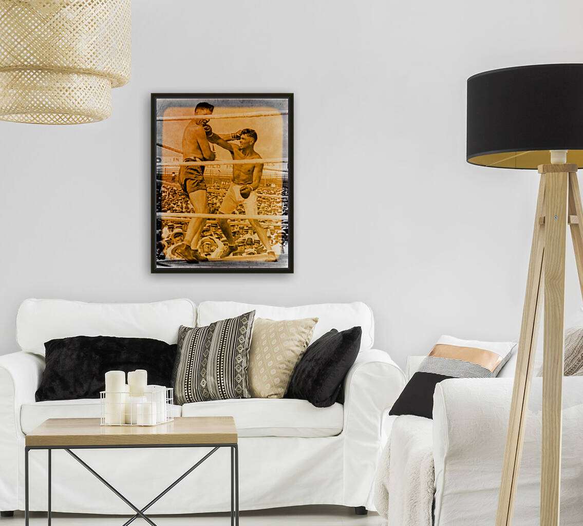 1919 Dempsey Willard Fight Viewfinder Art by Row One Brand