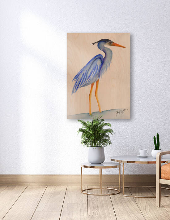 Blue Heron by Cheryl Zapata