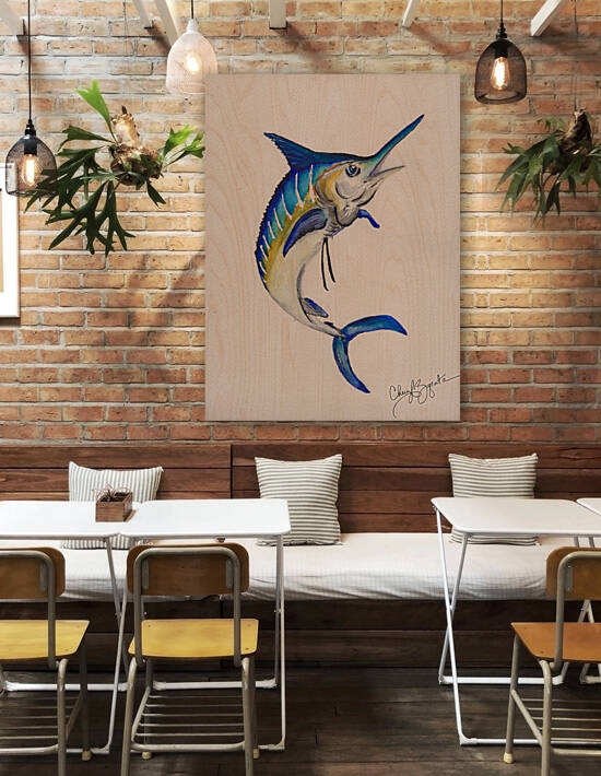 Blue Marlin by Cheryl Zapata