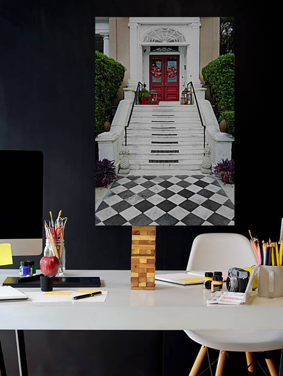 Front steps to one of Charleston SC many historic homes by Thomas Schmucker