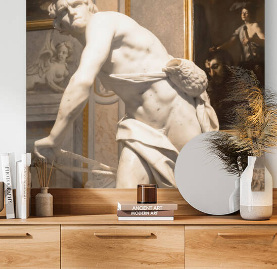 Gian Lorenzo Bernini masterpiece - David - dated 1624 - Rome - Italy by Paolo Modena