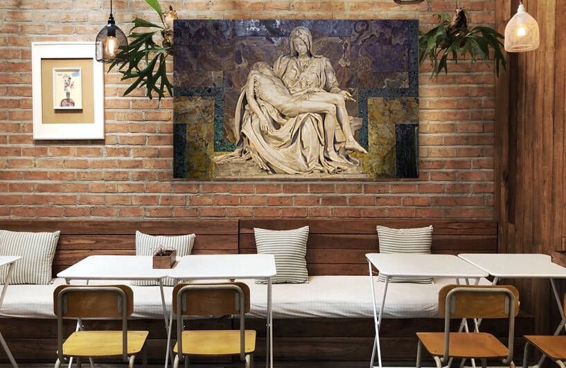 The pity: Michelangelo masterpiece in Saint Peter Basilica - Vatican City - Rome by Paolo Modena