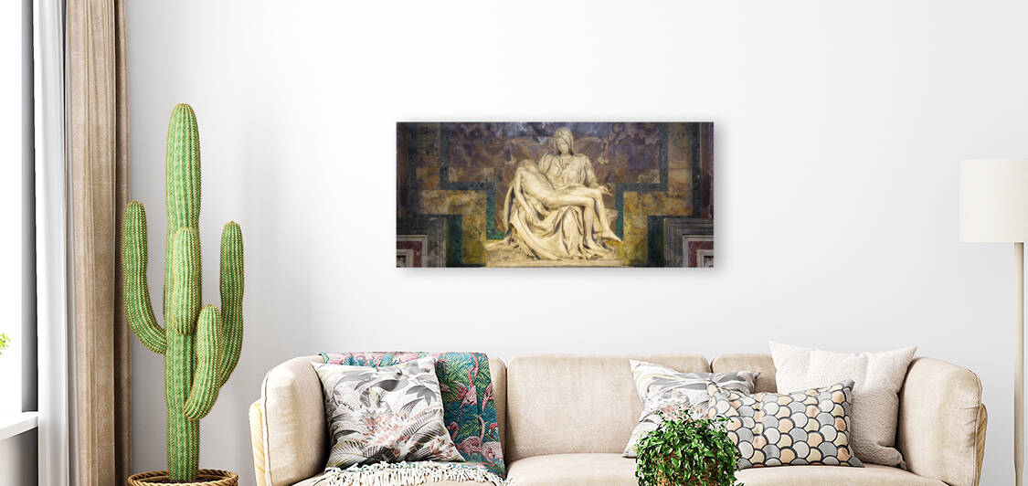 The pity: Michelangelo masterpiece in Saint Peter Basilica - Vatican City - Rome by Paolo Modena