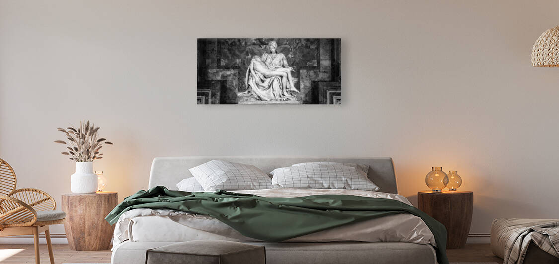 The pity: Michelangelo masterpiece in Saint Peter Basilica - Vatican City - Rome by Paolo Modena