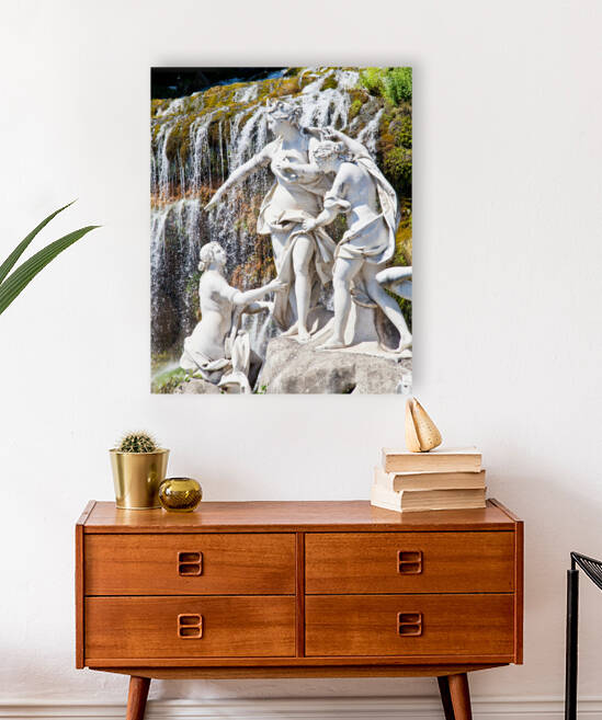 Statue in the famous Italian gardens of Reggia di Caserta - Italy by Paolo Modena