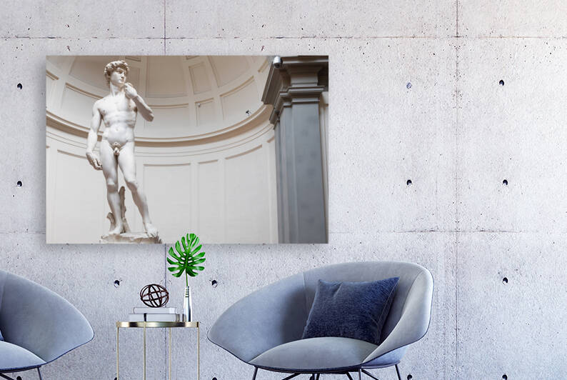 David sculpture by Michelangelo Buonarroti - 1501 by Paolo Modena