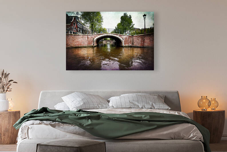 Amsterdam-Bridges Over the Canal textured by JMWolinsky Photography