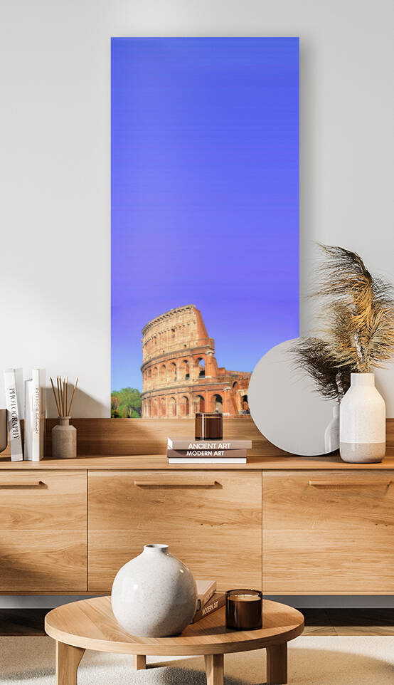 Colosseo under blue sky by Stefano Senise Photography