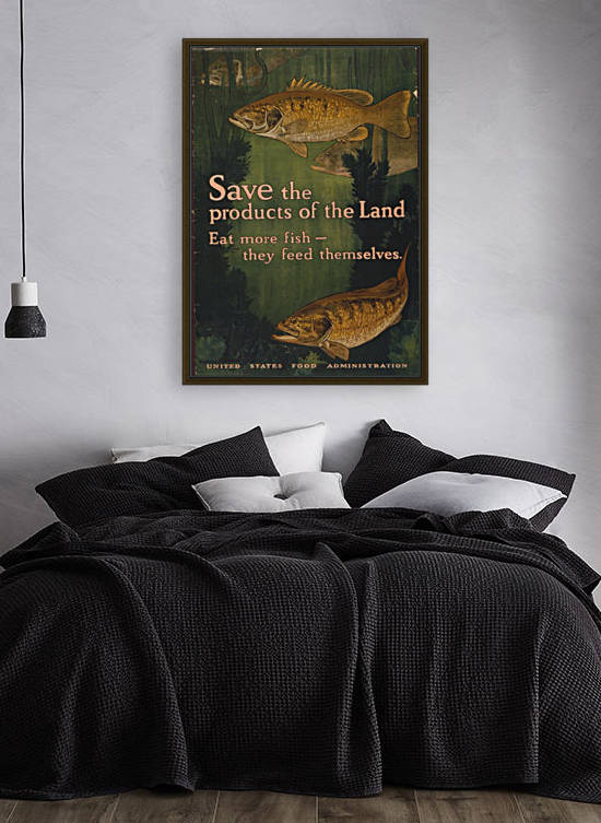 Save the fish by VINTAGE POSTER