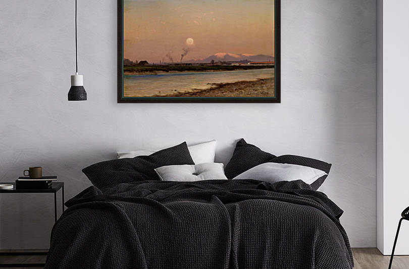 Geneva seen from the Arve river by Toussaint Gabriel Loppe