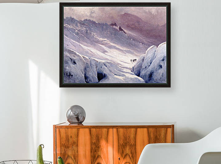 The Glacier des Bossons, Chamonix by Toussaint Gabriel Loppe