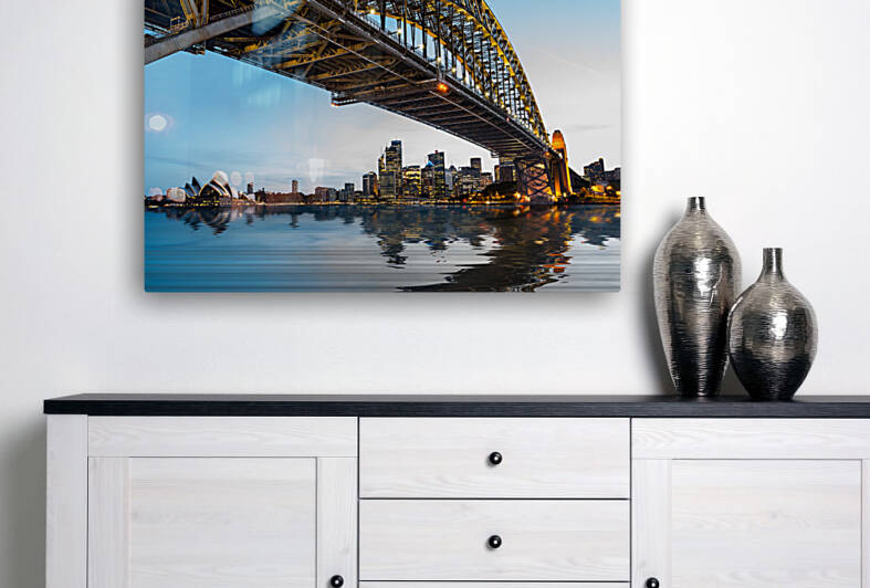 Dramatic panoramic sunset photo Sydney harbor by Steve Heap