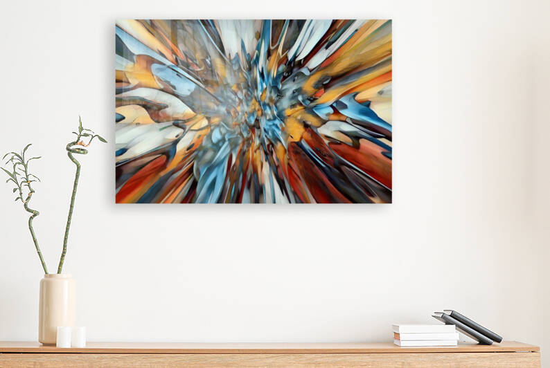 COLLECTION ABSTRACT-8 STAINED GLASS EFFECT by Andre Dorais Art Visual Numerique 