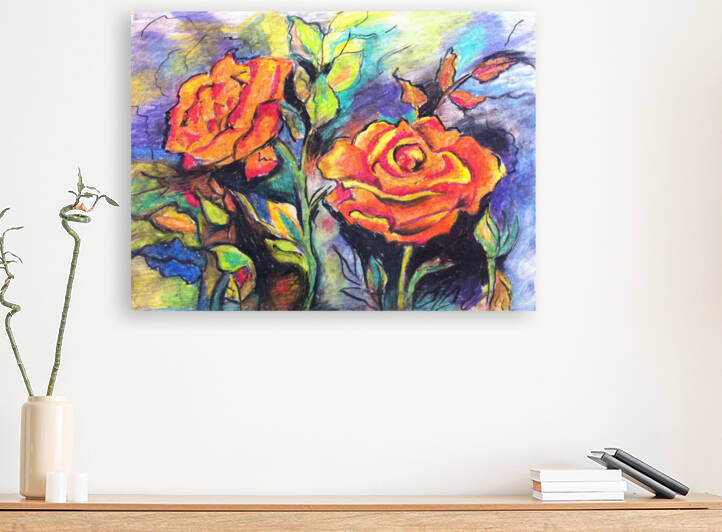 ArtProgram   orange roses   watercolor apintijpg by ArtProgram