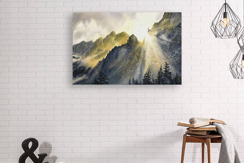 Sun and mountains by Eugenia Gorbacheva