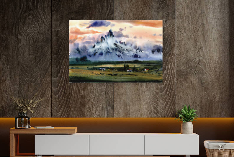 Fiery sunset by Eugenia Gorbacheva