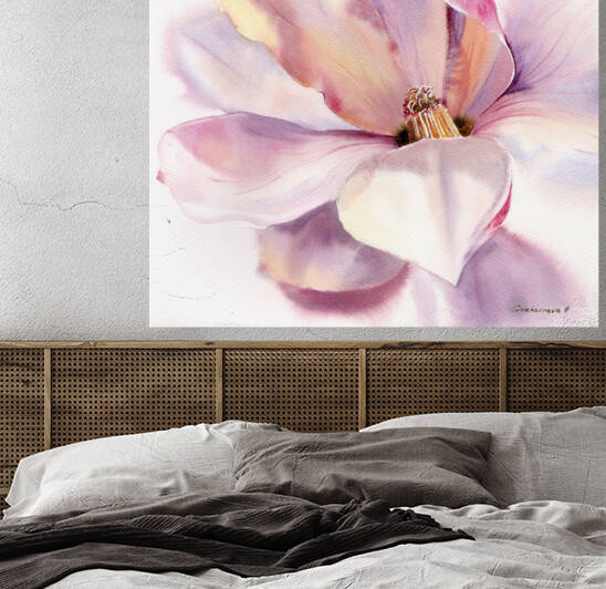 Magnolia Flower square by Eugenia Gorbacheva