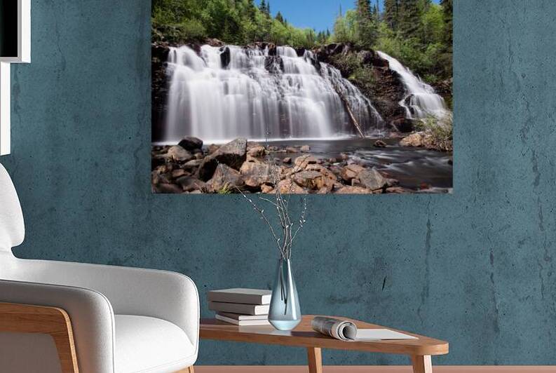 Mink Creek Falls Print by Stephen Emms