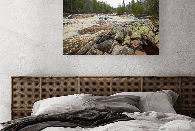 Aguasabon River Rapids Print by Stephen Emms
