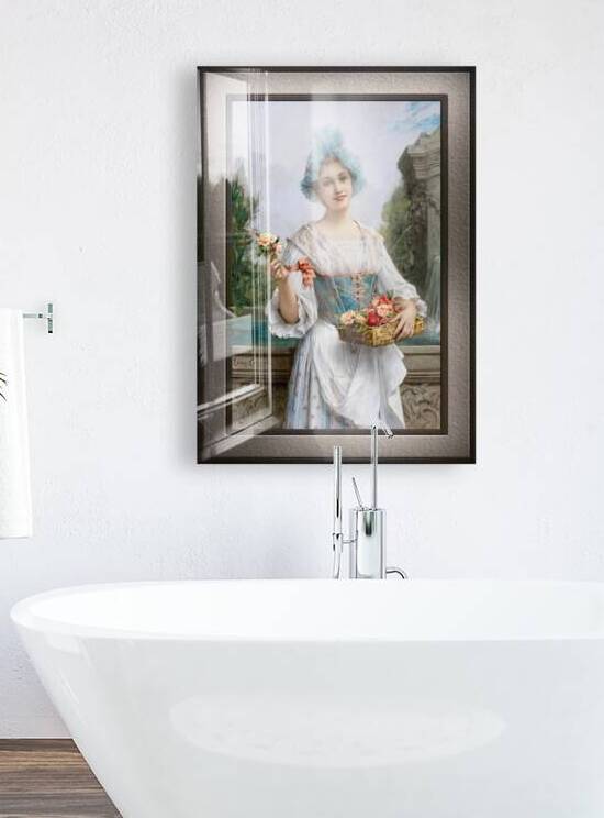 The Flower Seller by Leon Francois Comerre Remastered Xzendor7 Classical Fine Art Old Masters Reproductions by xzendor7