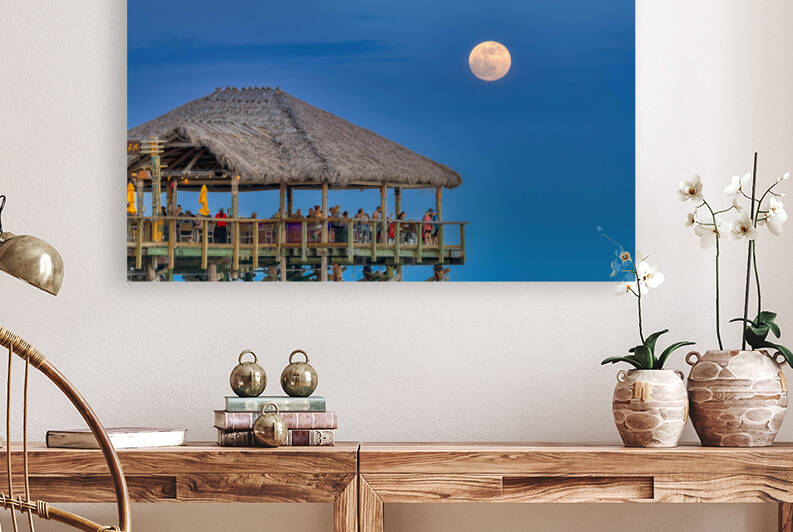 MOONRISE COCOA BEACH PIER by Ercan Ekinci