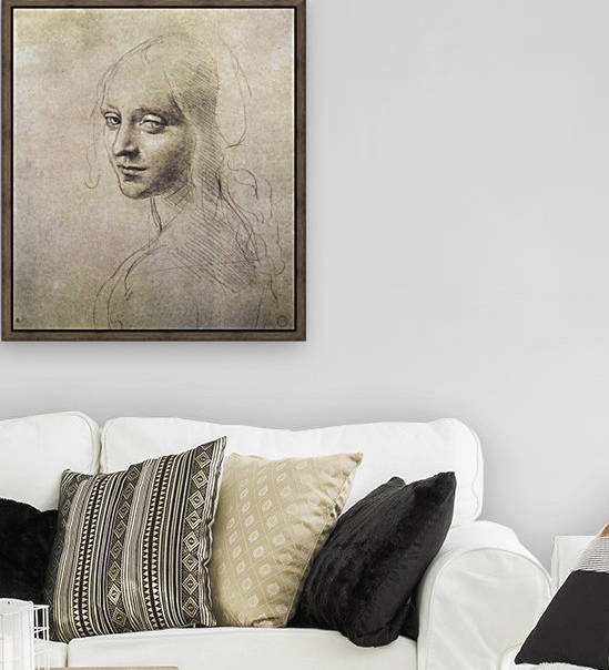 Head of a girl by Leonardo da Vinci