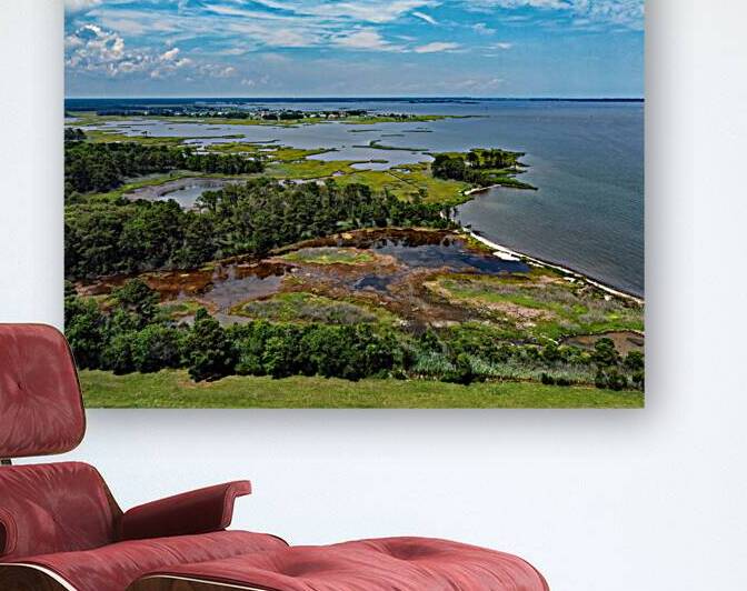 Ocean City Assawoman Bay Marsh and Lighthouse Sound by Bill Swartwout Photography