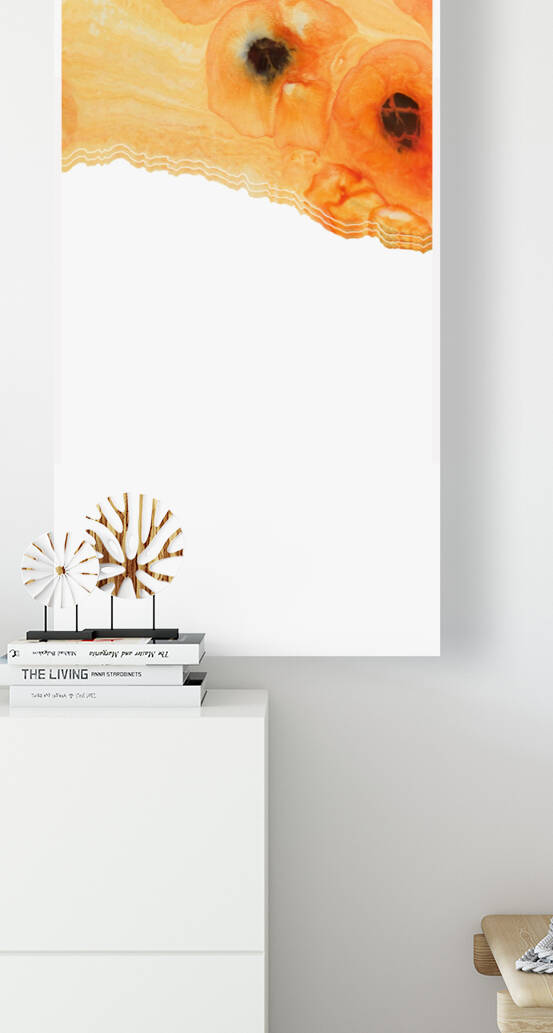 Orange Poppy Strata 1 by Tricia Greaves