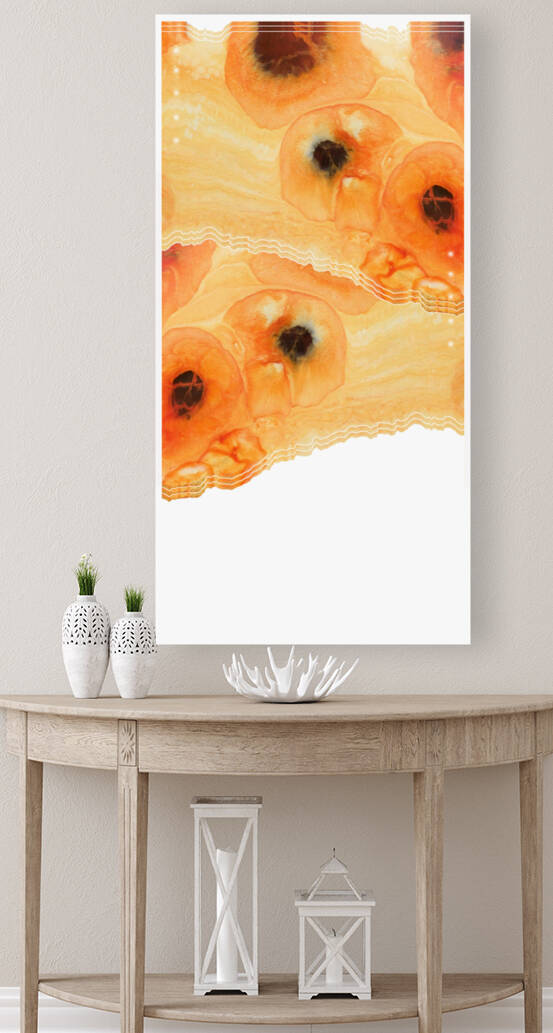 Orange Poppy Strata 2 by Tricia Greaves