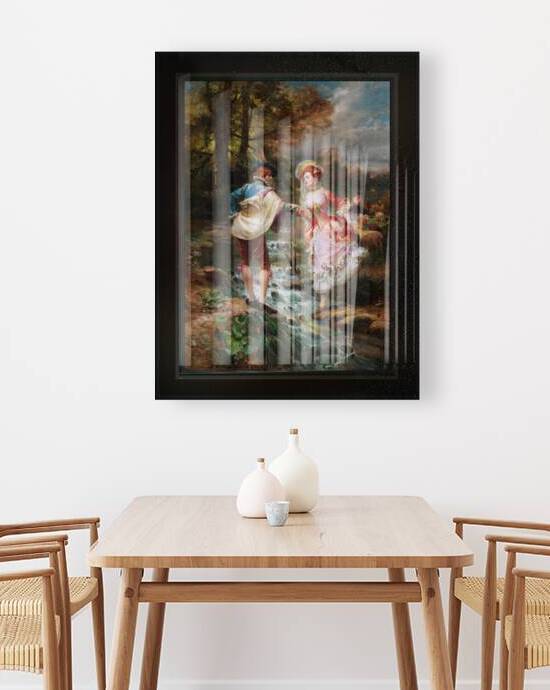 Tres Galant by Italian Painter Cesare Detti Remastered Xzendor7 Classical Fine Art Old Masters Reproductions by xzendor7