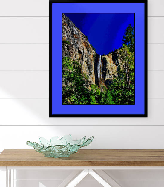 BRIDALVEIL FALLS  IN YOSEMITE NATIONAL PARK  CALIFORNIA by LES MAYERS 