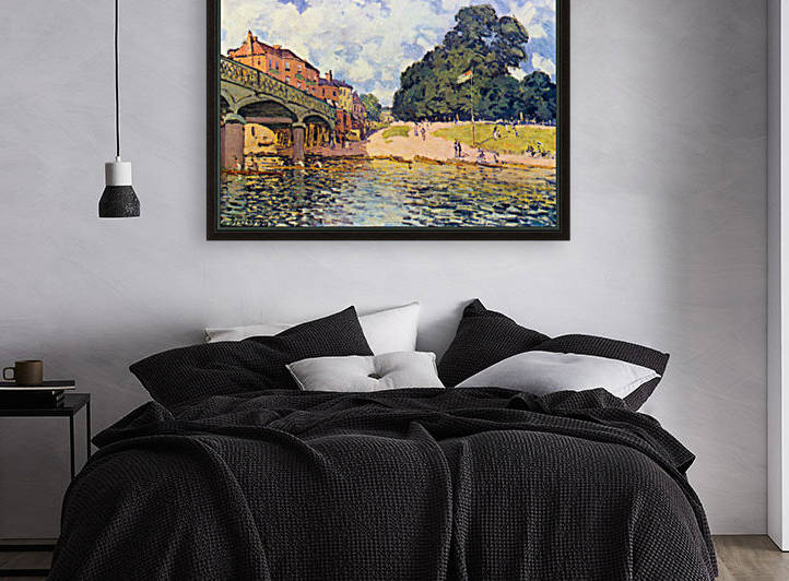 Bridge on Hampton Court by Sisley