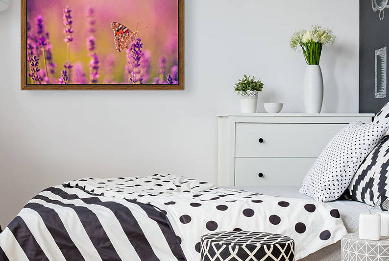 Beautiful Sunset lavender flowers by icemanphotos