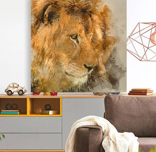 Digital watercolour painting of Beautiful intimate portrait imag by Matthew Gibson