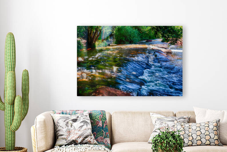 Oak Creek at Red Rock Crossing Sedona Arizona by Eduardo Palazuelos