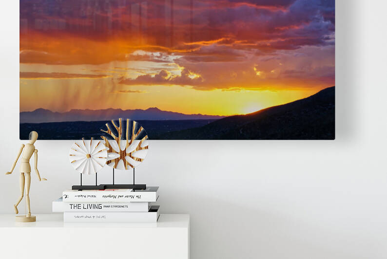 Scattered Monsoon Rains over Tucson Arizona by Eduardo Palazuelos