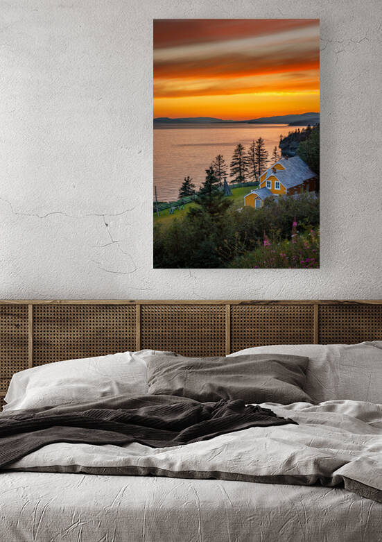 No 88- Maison Blanchette au crepuscule by Glenn Albert